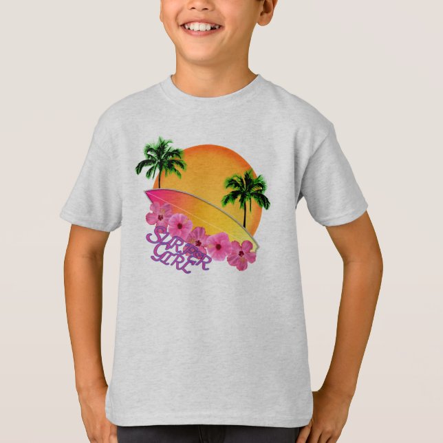 Camiseta Chica surfista (Anverso)