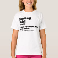 Chica surfista divertida definición mujer surfista