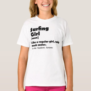 Camiseta Chica surfista divertida definición mujer surfista