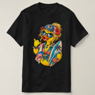 Camiseta Chica Surfista Pato de Goma Edición Vintage