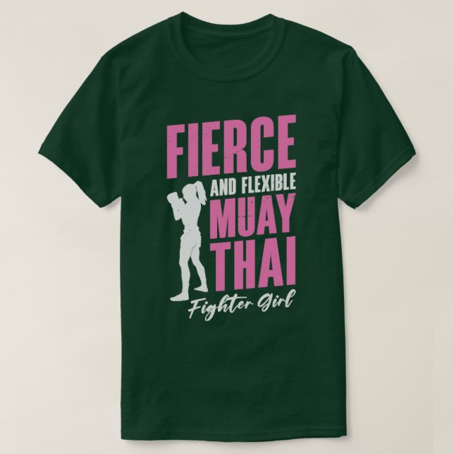 Camiseta Chica tailandés muay instructor de boxeo en artes  (Diseño del anverso)