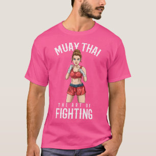 Camiseta Chica Tailandesa Muay Mujeres Boxeo Tailandés Y Ki