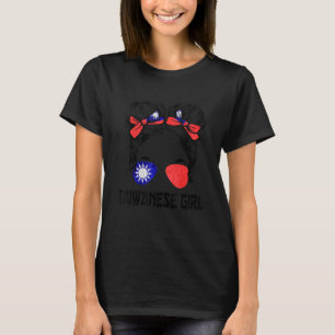 Camiseta Chica Taiwanesa Bandera de Taiwán Orgullo de Taiwá