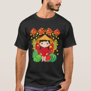 Camiseta Chica Tan Tai Tan Loc   Significado de Año Nuevo v
