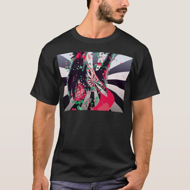 Camiseta Chica tatuado Arte psicodélico (Anverso)