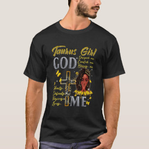 Camiseta Chica Tauro Dios me bendice Magia de Chica Negra A