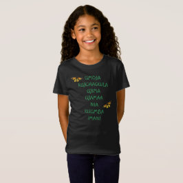Camiseta Chica Tee Shirt Kwanzaa Principles