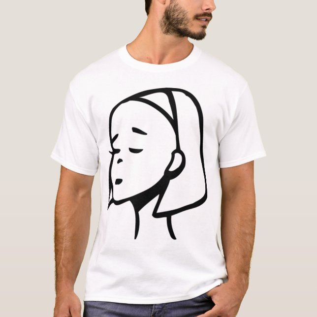 Camiseta Chica tímido (Anverso)