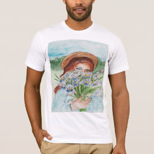 Camiseta chica tímido