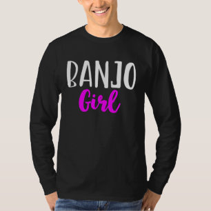 Camiseta Chica Tocadora de Banjo Mujeres Banjoísta Linda