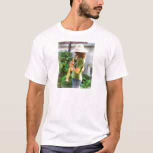 Camiseta Chica tocando el saxofón