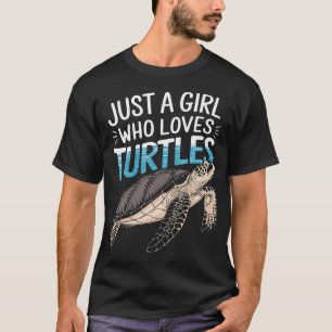 Camiseta Chica Tortuga Marina Amor  Solo Una Chica Que Ama 