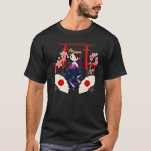Camiseta Chica tradicional japonés de Chibi