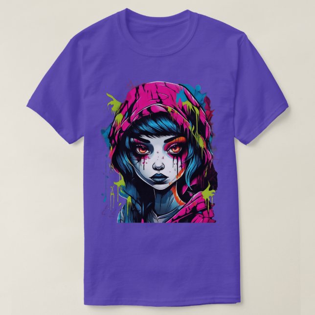 Camiseta chica triste (Diseño del anverso)