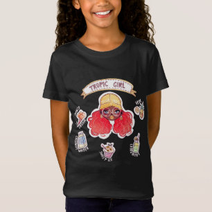 Camiseta Chica Tropical Con Helado De Mango Crema De Coco A