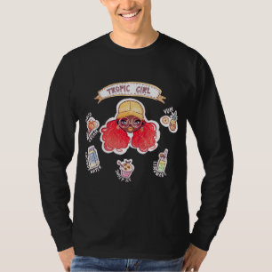 Camiseta Chica Tropical Con Helado De Mango Crema De Coco A