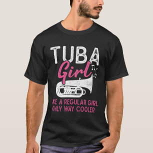 Camiseta Chica Tuba Como Una Banda De Marcha Graciosa Chica