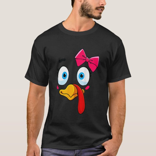 Camiseta Chica turco enfrenta a niño pequeño con traje de a (Anverso)