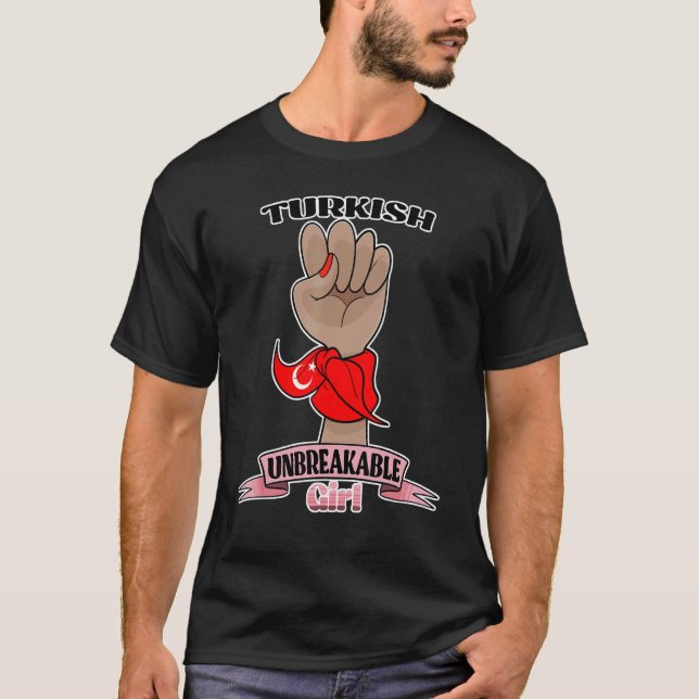 Camiseta Chica turco inquebrantable en herencia turca (Anverso)