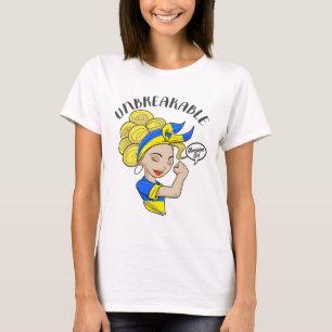 Camiseta Chica Ucraniana Inquebrantable I Herencia Ucranian