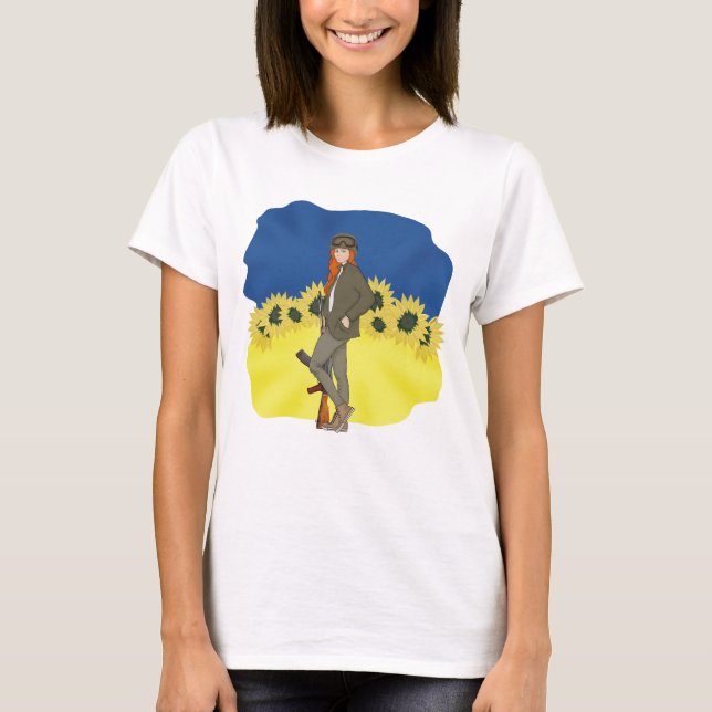 Camiseta Chica ucraniano (Anverso)