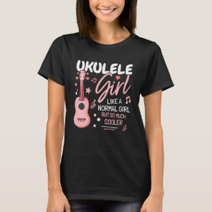 Camiseta Chica Ukulele Jugador I Mujeres Ukulele I Hija Uku