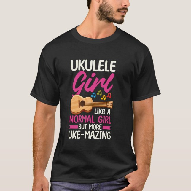 Camiseta Chica Ukulele Uke Intérprete de Ukulele Hawaiano (Anverso)