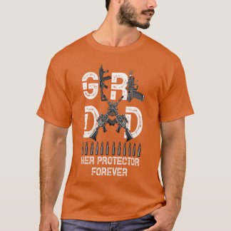 Camiseta Chica un papá su protector por siempre padre de ch