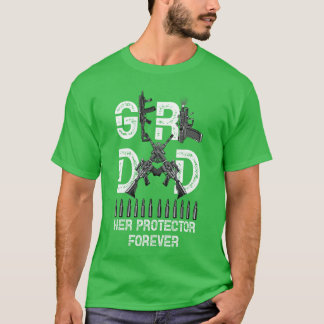 Camiseta Chica un papá su protector por siempre padre de ch
