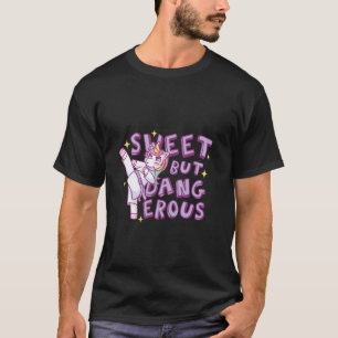Camiseta Chica Unicornio Cute Karate Funny Gráfica Artes Ma