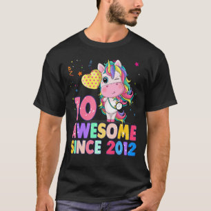 Camiseta  chica unicornio de 10 años alucinante S