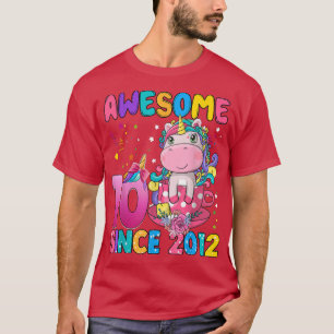 Camiseta chica unicornio de 10 años alucinante si