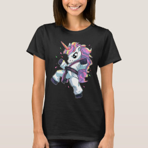Camiseta Chica Unicornio de Karate Artes Marciales Taekwond