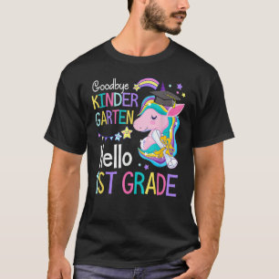 Camiseta Chica unicornio Goodbye Kindergarten Hola primer g