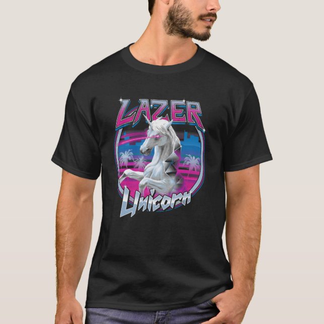 Camiseta Chica Unicornio Láser (Anverso)
