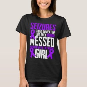 Camiseta Chica valiente Epilepsy Warrior dice Epilepsia Awa