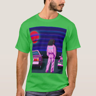 Camiseta Chica Vaporwave Coche Synthwave amigos amigo chico