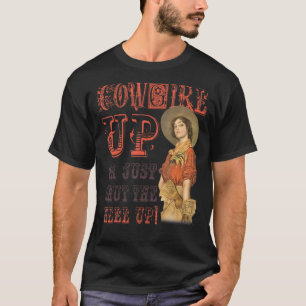 Camiseta Chica Vaquera Retro O Cierra El Infierno Conde Occ