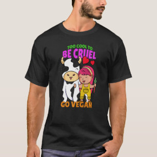 Camiseta chica vegana cruel vaca Premium