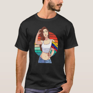 Camiseta Chica Venezolana Bandera De Venezuela Orgullo Vene
