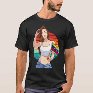 Camiseta Chica Venezolana Bandera De Venezuela Orgullo Vene