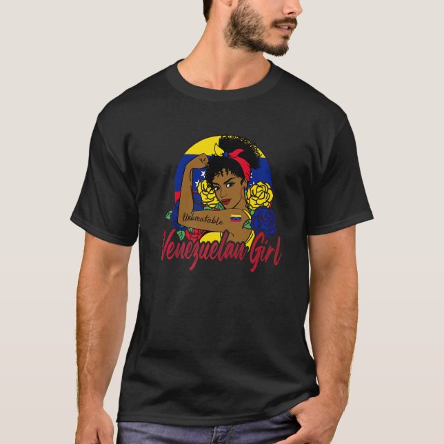 Camiseta Chica venezolana Venezuela Mujer Venezolana Bander (Anverso)
