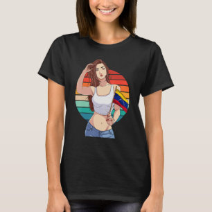 Camiseta Chica venezolano Bandera de Venezuela Orgullo Vi v