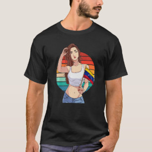 Camiseta Chica venezolano Bandera de Venezuela Orgullo Vi v