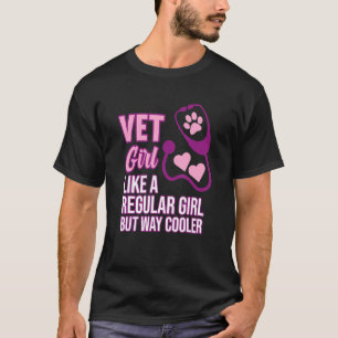 Camiseta Chica veterinario Médica veterinario