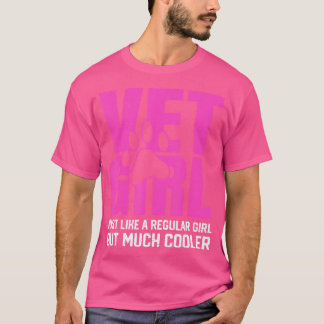 Camiseta Chica veterinario Veterinario Médica veterinario V