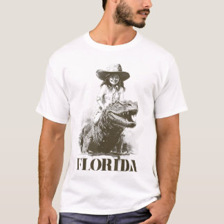 Camiseta Chica Viajando en Alligator Raro Cocodrilo Florida