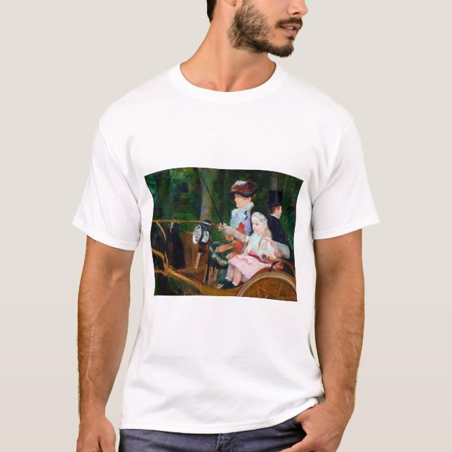 Camiseta Chica viajando en carro, Mary Cassatt (Anverso)