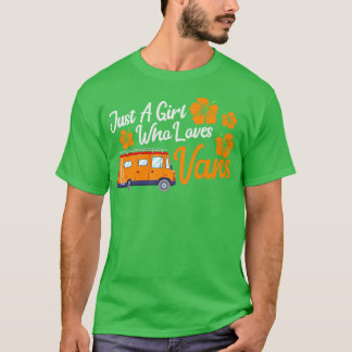 Camiseta Chica Viajando Rv Camper Viaje a Casa Móvil Van Li