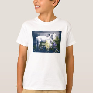 Camiseta chica victoriano con caballo blanco